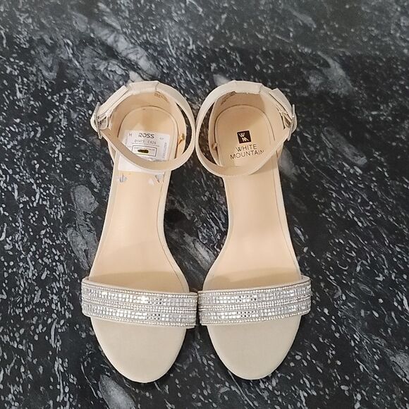 BRAND NEW WHITE MOUNTAIN OPEN TOE JEWEL STRAP WOMEN"S SANDAL - Picture 3 of 15